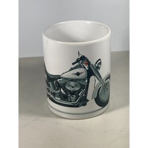 Harley Davidson Coffee Mug Ceramic Fat Boy FLSTF 16 oz Vandor vintage 2000 NEW